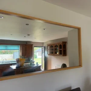 Mirror - Oversized Rectangular Light Oak - Image 6