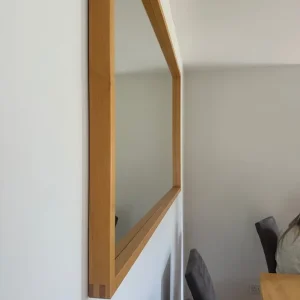 Mirror - Oversized Rectangular Light Oak - Image 8