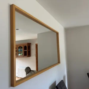 Mirror - Oversized Rectangular Light Oak