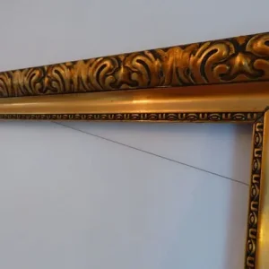 Extra Large Gold Gilt Embossed Picture Frame 118cm x 87cm - Image 5