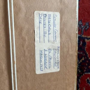 Vintage oil painting on golden frame - Image 4