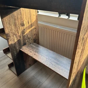 Esstisch Bar Table with Storage Rack Reclaimed wood. 100x48x101.5 cm - Image 3