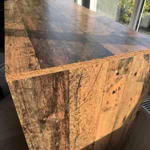 Esstisch Bar Table with Storage Rack Reclaimed wood. 100x48x101.5 cm