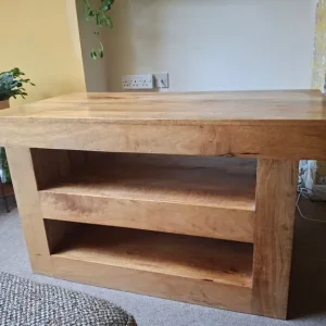 Solid mango wood TV console or coffee table - Image 4