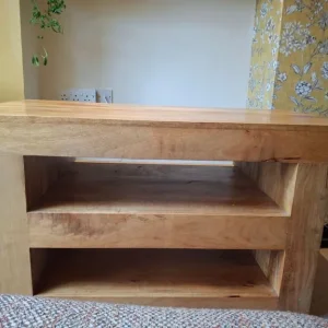 Solid mango wood TV console or coffee table
