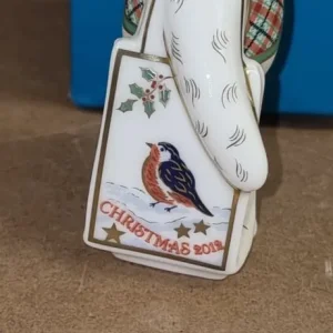 Royal Crown Derby Christmas 2012 Shopper Bear Paperweight - Image 6