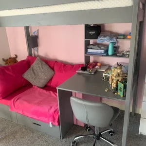 High sleeper bed / desk and sofa - Image 2