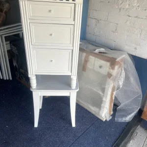 White bedside cabinet