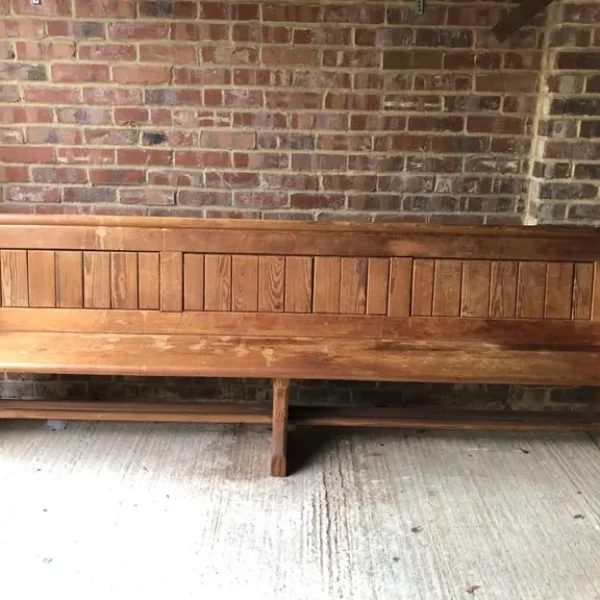 Victorian church pew