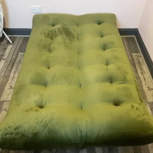 Habitat velvet sofa bed - 3 seater converts to double bed - Image 3