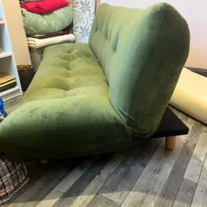 Habitat velvet sofa bed - 3 seater converts to double bed - Image 4