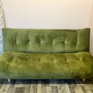 Habitat velvet sofa bed - 3 seater converts to double bed