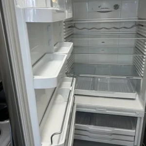 Fisher and Paykel brushed steel fridge freezer