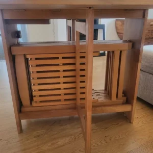 Foldable dining table with 4 chairs - Image 7