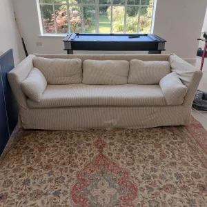 Rattan end of bed bench and home office desk - Image 3