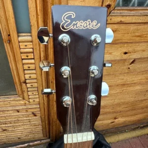 Full encore guitar with shoulder strap and case - Image 2