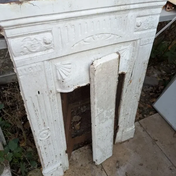 Cast iron fireplace