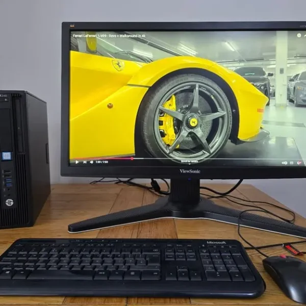 HP Z240 Workstation with i7, 16GB RAM, 27" Monitor