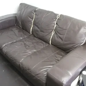 DFS 3 seat leather sofa