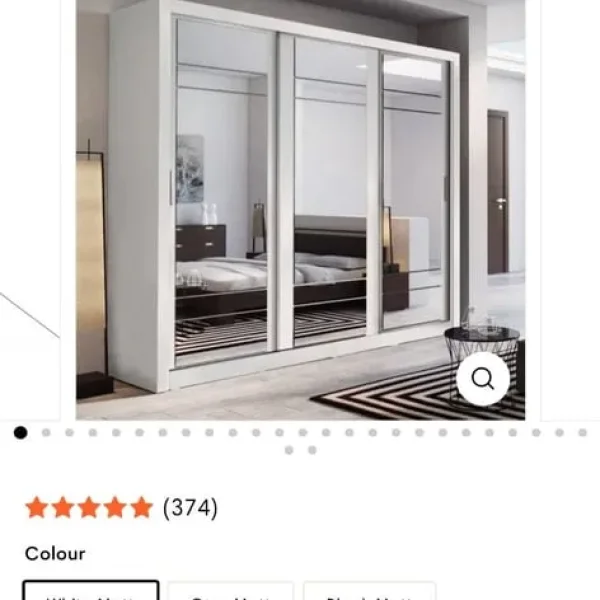 Wardrobe with sliding doors