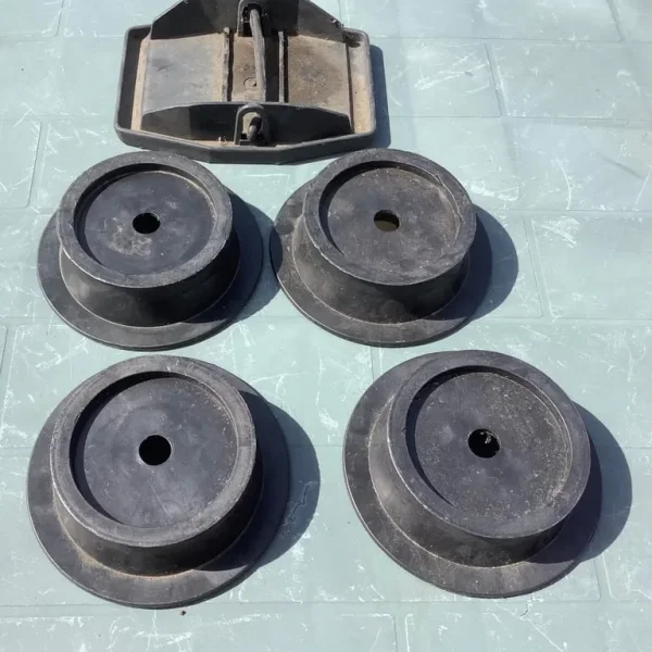 Five Caravan Jack Pads