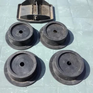 Five Caravan Jack Pads