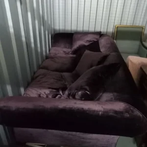 Large velvet sofa