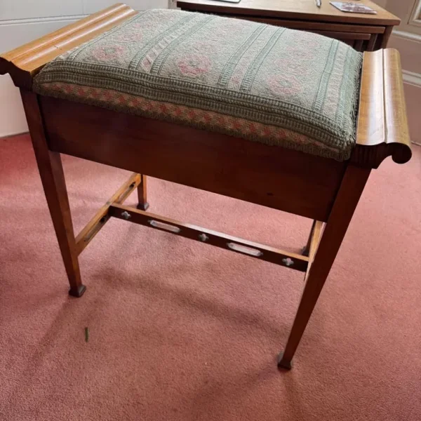 Antique piano stool