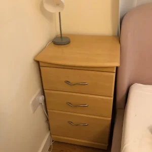Chest of drawers and bedside table - Image 3
