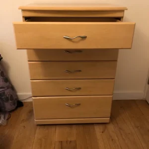 Chest of drawers and bedside table - Image 5