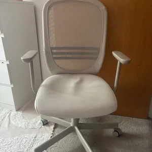 Flintan office chair, beige with armrests - Image 2