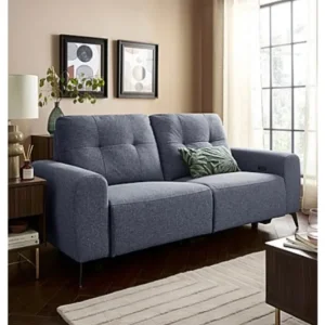 Two x 3 seater Gray and Osbourn Electric Recliner sofas with USB ports - Image 3