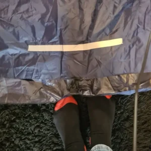 Mobility scooter poncho navy blue - Image 4