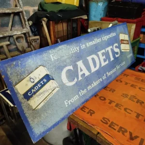 Large Vintage 4' Cadets Cigarette Sign - Image 2