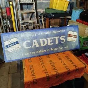 Large Vintage 4' Cadets Cigarette Sign