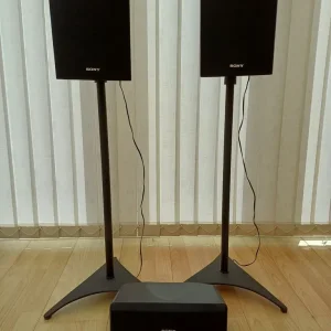Sony Surround Sound Speakers (Set of 3) With Universal Stands