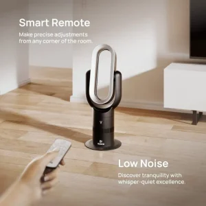 Vortex Air™ Pro - Bladeless Tower Fan (Heater & Cooler) - Black/Graphite - Image 4