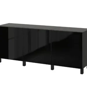 IKEA Besta Sideboard in High Gloss Black - Image 3