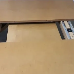 Solid beech dinner table with 6 chairs - Image 2