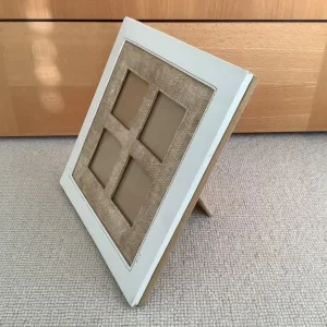 White Leather Photo Frame - Image 3