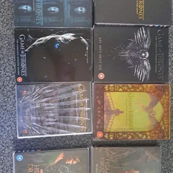 Game Of Thrones 1-8 Plus House Of The Dragon 1 & 2