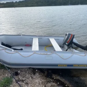 Excel 3.6m small inflatable boat with 4hp outboard - Image 3