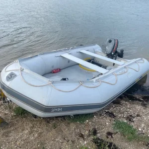 Excel 3.6m small inflatable boat with 4hp outboard