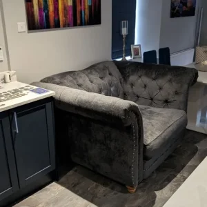 Modern Wingback Style Seat and a Half - Image 3