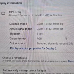 Large 27-inch HP E273q display - Image 2