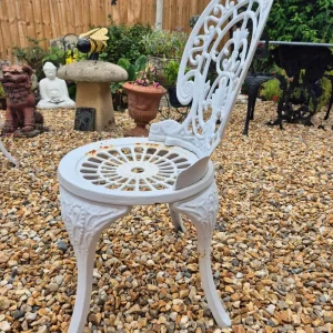 Cast Iron Bistro Chairs and Table Set - Image 3