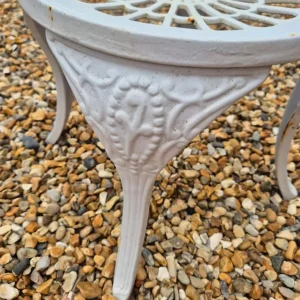 Cast Iron Bistro Chairs and Table Set - Image 5