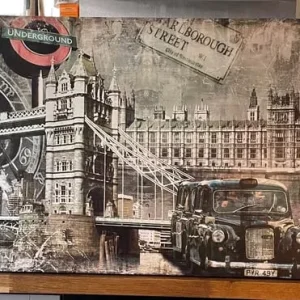 London Bridge scene on canvas