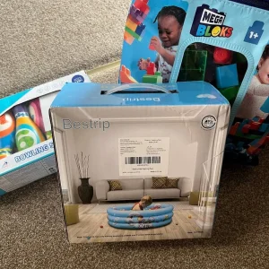 Paddling pool and toys 12+