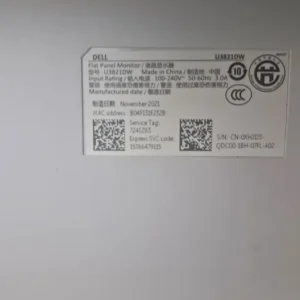 Dell UltraSharp U3821DW 38 inch curved monitor with a small screen scratch - Image 4